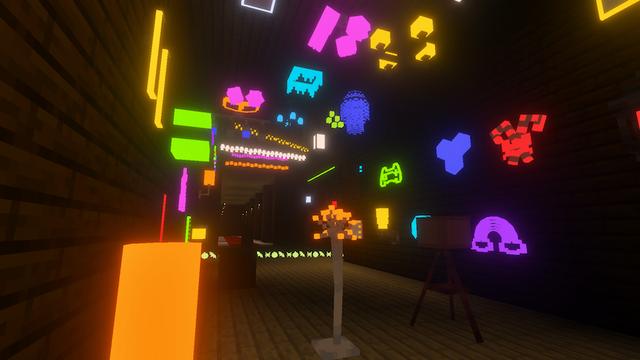 Screenshot of the Minecraft Bedrock Marketplace product Vibrant Lights Add-On created by Architects Edge.