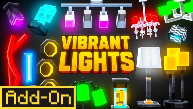 Thumbnail of the Minecraft Bedrock Marketplace product Add-On Luces Vibrantes created by Architects Edge.