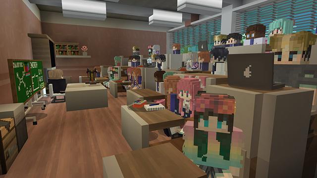 Screenshot of the Minecraft Bedrock Marketplace product Anime Academy created by AriaCreations.
