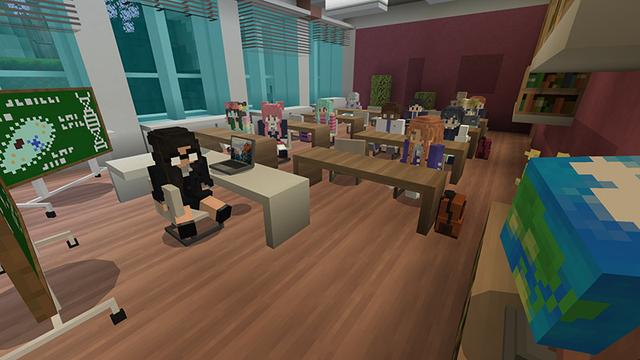 Screenshot of the Minecraft Bedrock Marketplace product Anime Academy created by AriaCreations.