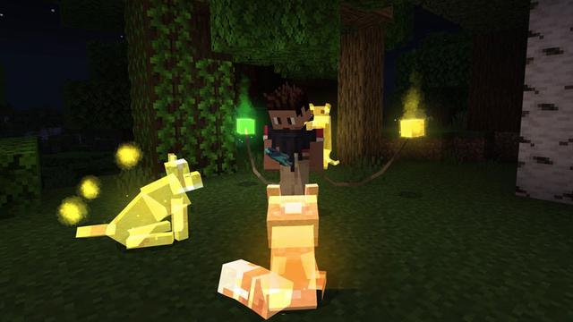 Screenshot of the Minecraft Bedrock Marketplace product Ghost Pets Add-On created by AriaCreations.