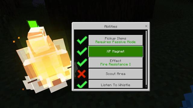 Screenshot of the Minecraft Bedrock Marketplace product Ghost Pets Add-On created by AriaCreations.