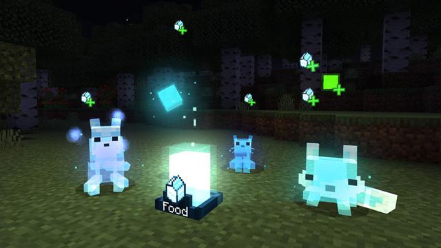 Screenshot of the Minecraft Bedrock Marketplace product Ghost Pets Add-On created by AriaCreations.