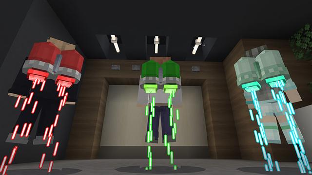 Screenshot of the Minecraft Bedrock Marketplace product Jetpacks created by AriaCreations.