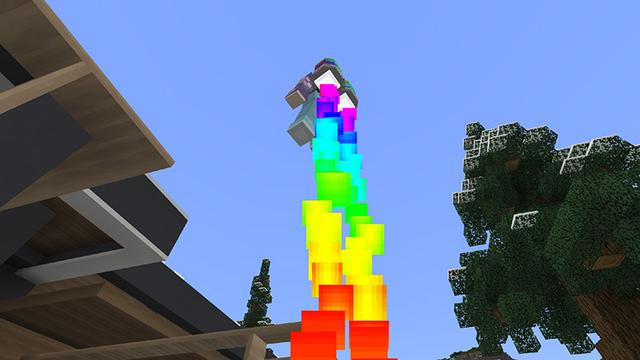 Screenshot of the Minecraft Bedrock Marketplace product Jetpacks created by AriaCreations.