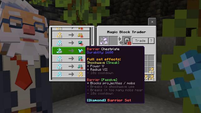 Screenshot of the Minecraft Bedrock Marketplace product Magic Block Add-On created by AriaCreations.