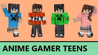 Thumbnail of the Minecraft Bedrock Marketplace product Anime Gamer Teens created by Arrow Art Games.