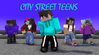 Thumbnail of the Minecraft Bedrock Marketplace product City Street Teens created by Arrow Art Games.