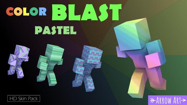 Thumbnail of the Minecraft Bedrock Marketplace product Color Blast: Pastel created by Arrow Art Games.