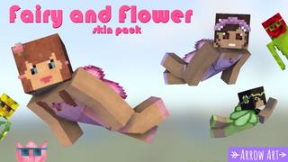 Thumbnail of the Minecraft Bedrock Marketplace product Fairy and Flower Skin Pack created by Arrow Art Games.