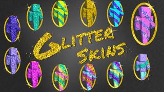 Thumbnail of the Minecraft Bedrock Marketplace product Glitter Skins created by Arrow Art Games.