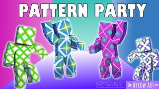 Thumbnail of the Minecraft Bedrock Marketplace product Pattern Party created by Arrow Art Games.