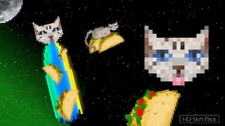 Thumbnail of the Minecraft Bedrock Marketplace product Taco Cats in Space created by Arrow Art Games.