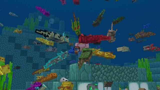 Screenshot of the Minecraft Bedrock Marketplace product Axolotl Expansion created by ASCENT.
