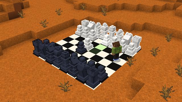 Screenshot of the Minecraft Bedrock Marketplace product Chess Add-On created by ASCENT.