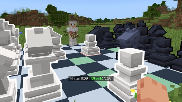 Screenshot of the Minecraft Bedrock Marketplace product Chess Add-On created by ASCENT.