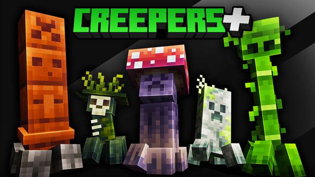 Thumbnail of the Minecraft Bedrock Marketplace product Creepers+ created by ASCENT.