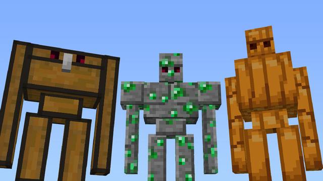 Screenshot of the Minecraft Bedrock Marketplace product Golem Expansion created by ASCENT.