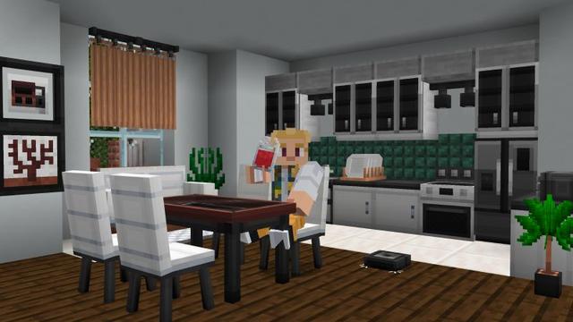 Screenshot of the Minecraft Bedrock Marketplace product MODERN FURNITURE Add-On created by ASCENT.