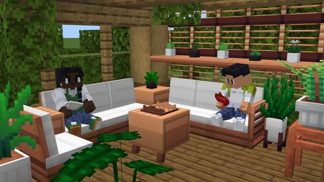 Screenshot of the Minecraft Bedrock Marketplace product MODERN FURNITURE Add-On created by ASCENT.