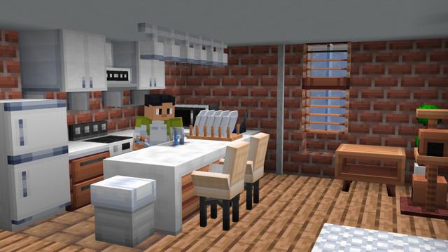 Screenshot of the Minecraft Bedrock Marketplace product MODERN FURNITURE Add-On created by ASCENT.