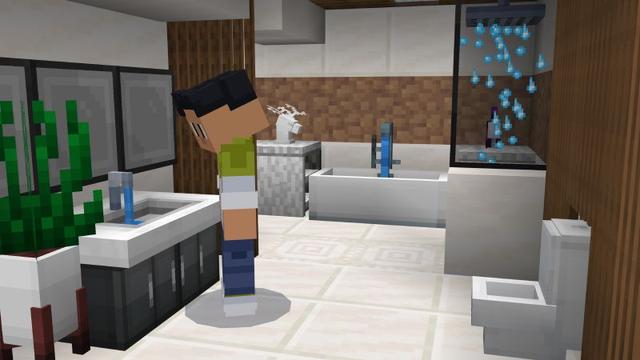 Screenshot of the Minecraft Bedrock Marketplace product MODERN FURNITURE Add-On created by ASCENT.