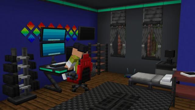 Screenshot of the Minecraft Bedrock Marketplace product MODERN FURNITURE Add-On created by ASCENT.