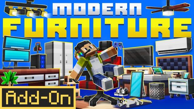 Thumbnail of the Minecraft Bedrock Marketplace product MODERN FURNITURE Add-On created by ASCENT.