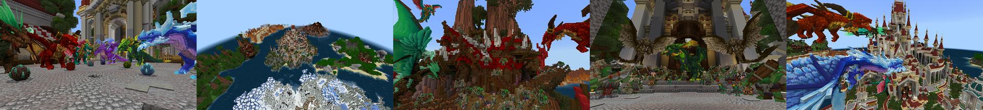 Panorama of the Minecraft Bedrock Marketplace product The Ultimate Dragon World created by ASCENT.