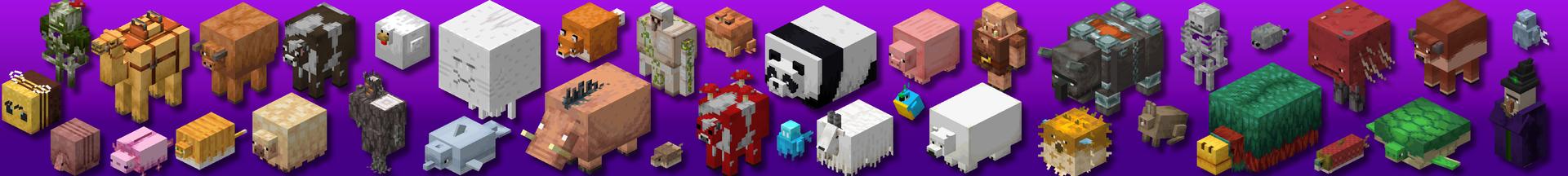 Panorama of the Minecraft Bedrock Marketplace product Thicc Mobs Add-On created by ASCENT.