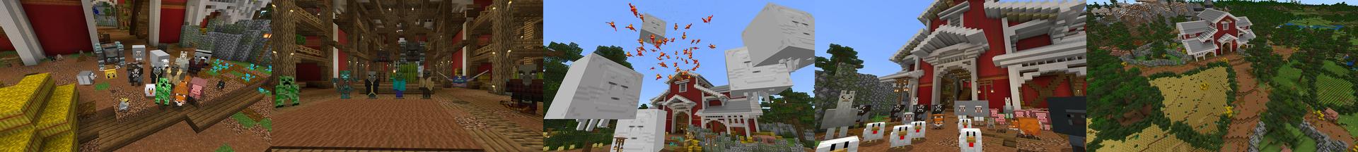 Panorama of the Minecraft Bedrock Marketplace product Thicc Mobs created by ASCENT.