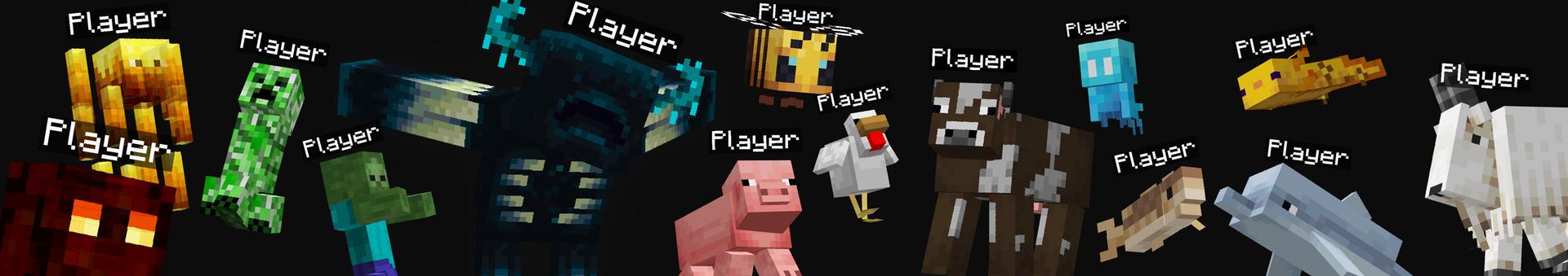 Panorama of the Minecraft Bedrock Marketplace product ULTIMATE MOB MORPH created by ASCENT.