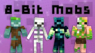 Thumbnail of the Minecraft Bedrock Marketplace product 8-Bit Mobs created by Asiago Bagels.