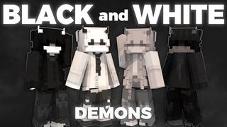 Thumbnail of the Minecraft Bedrock Marketplace product Black And White Demons created by Asiago Bagels.