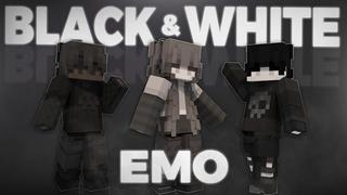Thumbnail of the Minecraft Bedrock Marketplace product Black & White Emo created by Asiago Bagels.