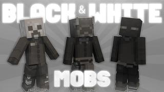 Thumbnail of the Minecraft Bedrock Marketplace product Black & White Mobs created by Asiago Bagels.