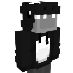 Thumbnail of the Minecraft Bedrock Marketplace product Black Dinosaur Hoodie created by Asiago Bagels.