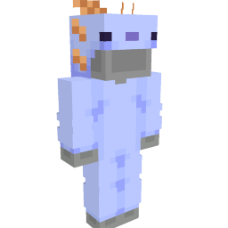 Thumbnail of the Minecraft Bedrock Marketplace product Blue Axolotl Pajamas created by Asiago Bagels.