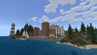 Screenshot of the Minecraft Bedrock Marketplace product City Survival created by Asiago Bagels.