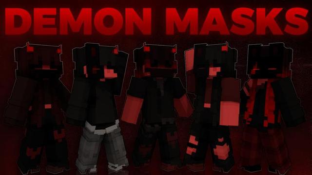 Thumbnail of the Minecraft Bedrock Marketplace product Demon Masks created by Asiago Bagels.
