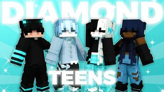 Thumbnail of the Minecraft Bedrock Marketplace product Diamond Teens created by Asiago Bagels.
