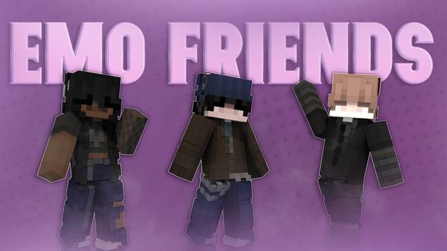 Thumbnail of the Minecraft Bedrock Marketplace product Emo Friends created by Asiago Bagels.