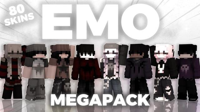 Thumbnail of the Minecraft Bedrock Marketplace product Emo Megapack created by Asiago Bagels.