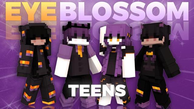 Thumbnail of the Minecraft Bedrock Marketplace product Eyeblossom Teens created by Asiago Bagels.