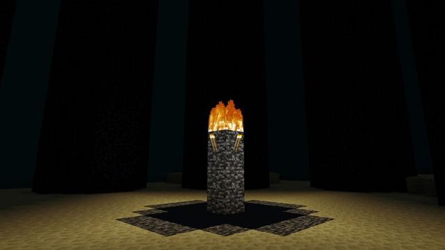 Screenshot of the Minecraft Bedrock Marketplace product Find the Button: Biomes created by Asiago Bagels.