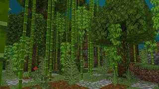 Screenshot of the Minecraft Bedrock Marketplace product Find the Button: Biomes created by Asiago Bagels.