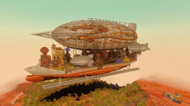 Screenshot of the Minecraft Bedrock Marketplace product Floating City created by Asiago Bagels.