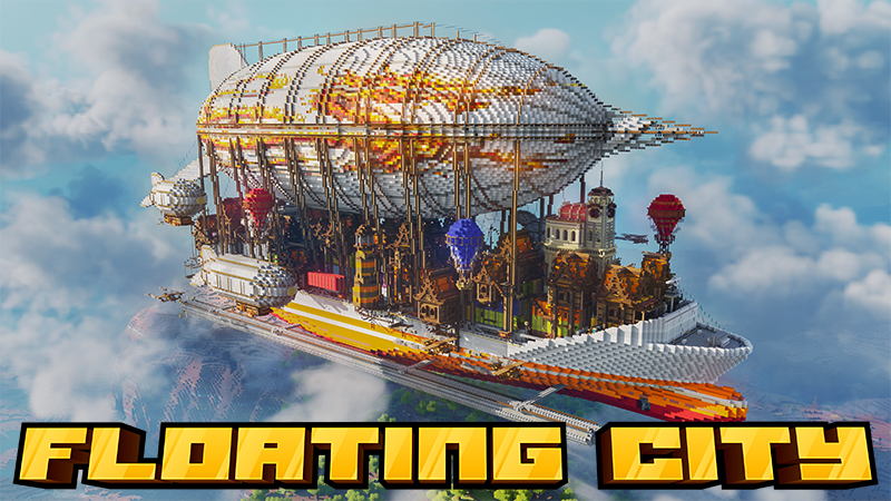 Floating City by Asiago Bagels | CHUNK - Minecraft Bedrock Marketplace ...