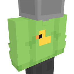 Thumbnail of the Minecraft Bedrock Marketplace product Green Duck Sweater created by Asiago Bagels.
