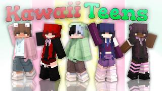 Thumbnail of the Minecraft Bedrock Marketplace product Kawaii Teens created by Asiago Bagels.